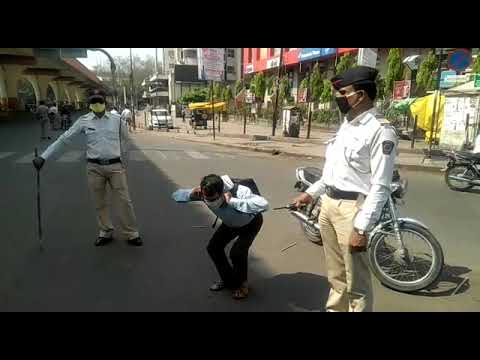 Video |Spotted roaming on the streets violating coronavirus lockdown protocol| Nagpur Today