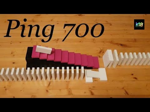 Domino toppling, but with bad internet connection