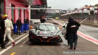 Mclaren Mp4-12C Gt3 Pitstop Training And Track Action Zolder 2013