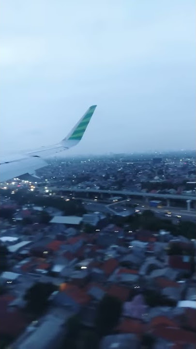 PEMANDANGAN KOTA JAKARTA DARI PESAWAT CITILINK