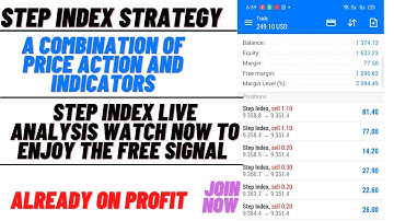 How to trade step index successfully! Price action + Indicators already in profit.