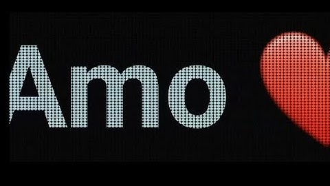 3 min Ti Amo ❤ scrolling Text Led Light Running Banner Screen Display