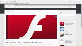 Wie wird der Adobe Flash Player im Microsoft Edge abgeschaltet und wieso