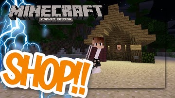 MCPE: How to make a working shop| command block creation