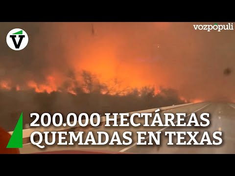 200.000 hectáreas devoradas por el fuego en Texas