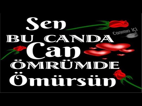 Sen Bu Canda Can Ömrümde Ömürsün.. Resimli Romantik Kısa Aşk Sözleri