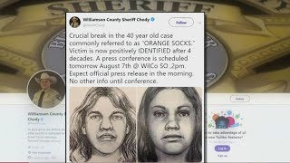 A 40-year-old Williamson County cold case victim has been identified