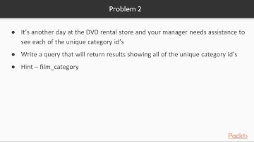 PostgreSQL 11 in 7 days: Assignment Review from Day 2 | packtpub.com