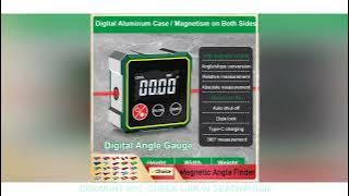 Magnetic Digital Angle Finder with LCD Backlight Electronic Laser Gauge Protractor Level Magnets Lev