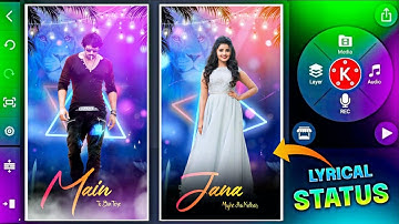 fullscreen attitude whatsapp status video making in kinemaster ||  kinemaster new style 2022