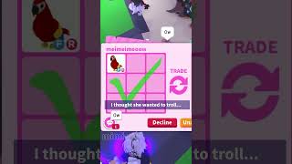 OMG!😱 TRADING PARROT FOR MASSIVE WIN? ADOPT ME TRADING #roblox #adoptme #adoptmeroblox #trade
