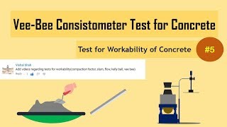 Vee-Bee Consistometer Test for Concrete || Test for Workability of Concrete #5