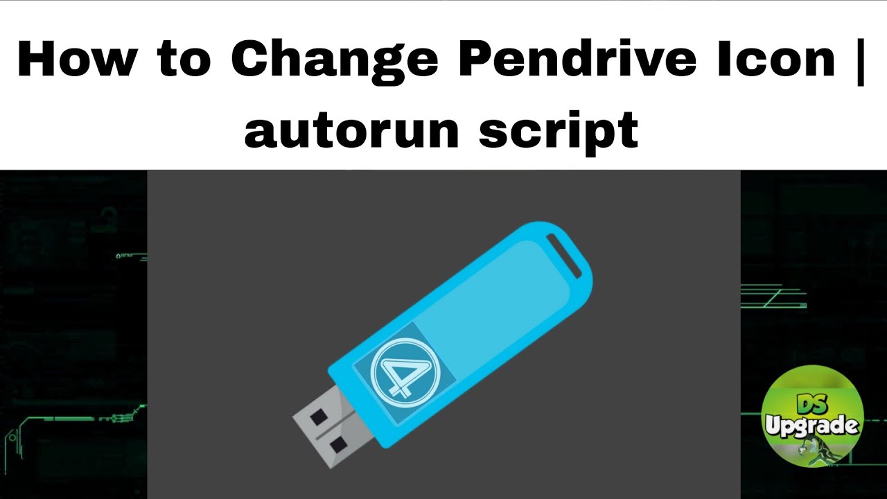 How to Change Pendrive Icon | autorun script | Pendrive icon change step by step
