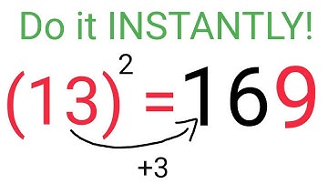 MIND BLOWING trick to find Squares instantly! #fastandeasymaths #squares #math #mathematics #shorts