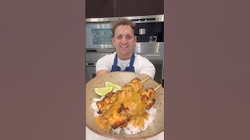 Thai style chicken satay skewers 😍 #recipe #satay