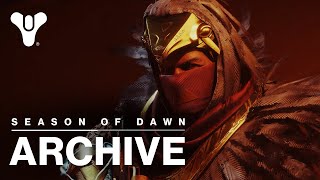 Destiny 2 Cutscene Archive: Season of Dawn (Season 9)