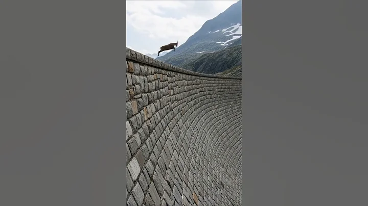 Mountain goat cliff jump thumbnail