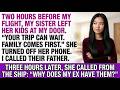 My Sister Left Her Kids at My Door to Stop My Work Trip—So I Called Their Father