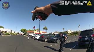 Phoenix police shoot suspect breaking windows in North Phoenix shopping center