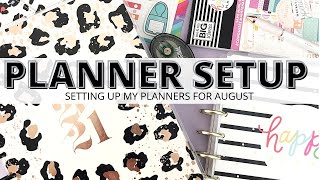 AUGUST PLANNER SETUP | SETTING UP MY PLANNERS | CLASSIC HAPPY PLANNER