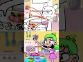 🖤 Black vs Pink Pizza💗 Kids Cartoons