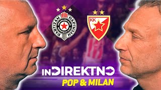 Milan i Pop gledaju košarkaški derbi | INDIREKTNO