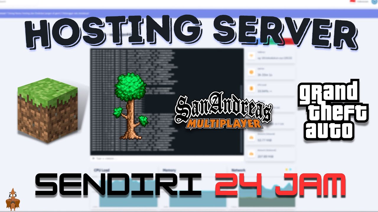 CARA MEMBUAT HOSTING SERVER MINECRAFT TERRARIA GTA SAMP SENDIRI