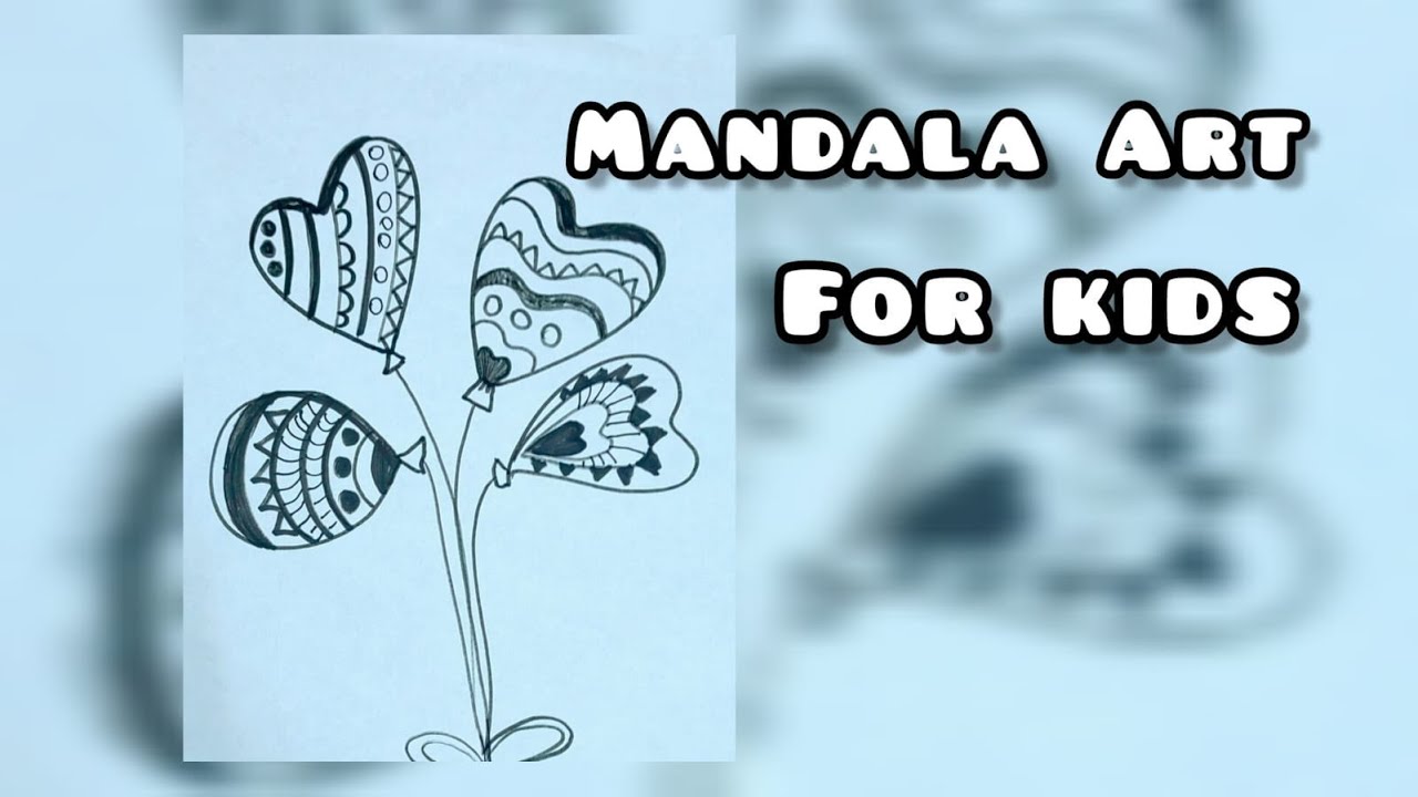 Easy mandala art for kids | Easy drawings for kids | How to draw