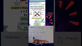 Matriks singular: Berapa nilai x?? #trending #maths #viral #tricks #shorts #sigma