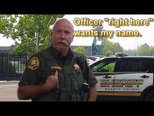 Shasta county Sheriff's 1st Amendment
