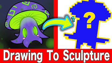 TURNING YOUR ART INTO SCULPTURE #10 Polymer Clay DIY CRAFT Art Challenge