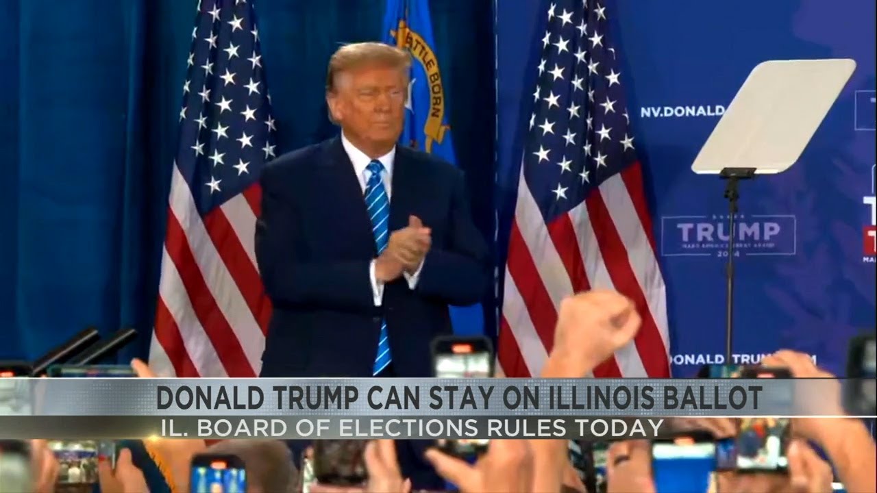 Board of Election Rules Trump Can Stay on Ballot - YouTube