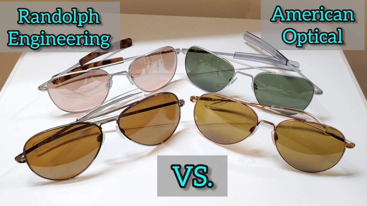 Clash Of Titans! The New American Optical Vs. Randolph Engineering  Sunglasses! AO vs Randolph! - YouTube