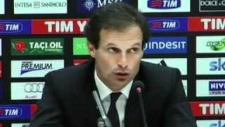 VIDEO, Allegri 'Gol Muntari? Partita falsata'