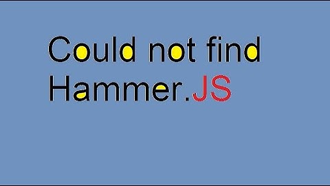 could not find hammer.js warning message