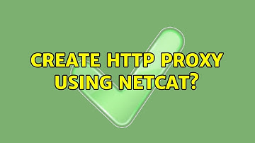 Create HTTP proxy using netcat?