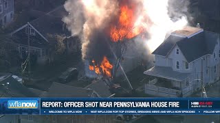 #BREAKING: Officer Shot, Raging house fire near Philadelphia, Pennsylvania | WFLA.com