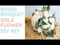 How to make a bridal bouquet using sola wood flowers (DIY Kit)