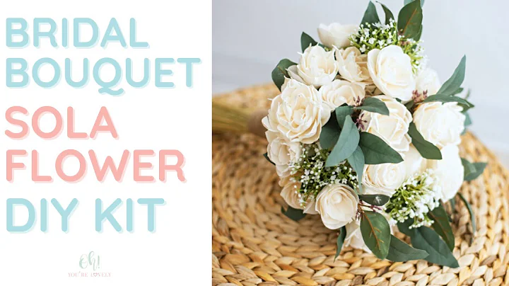 How to make a bridal bouquet using sola wood flowers (DIY Kit)