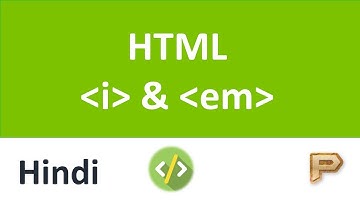 HTML Italic Tag-Emphasized Tag-Hindi