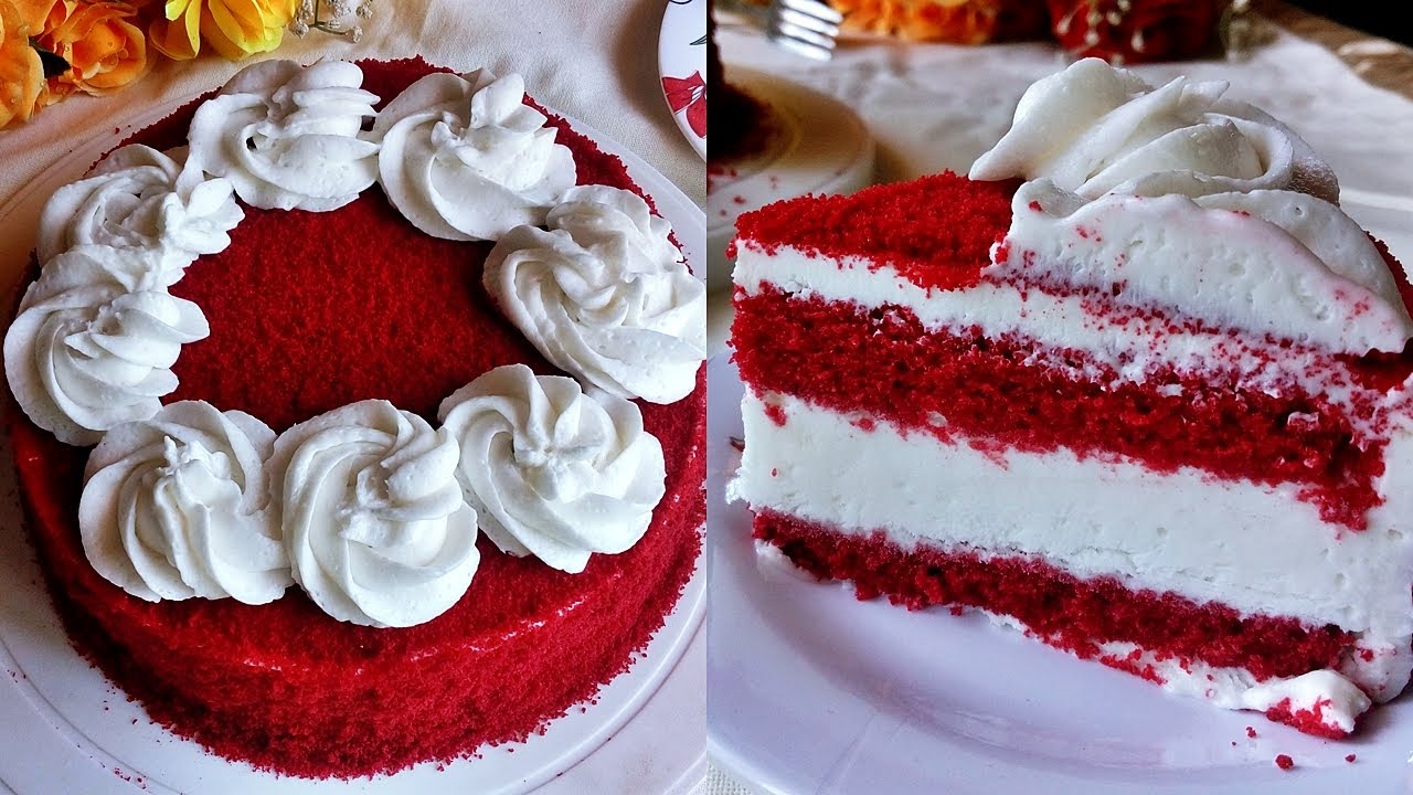 Red Velvet Ice Cream Cake | Ice Cream Cake Recipe n Tamil| Ibaco ...