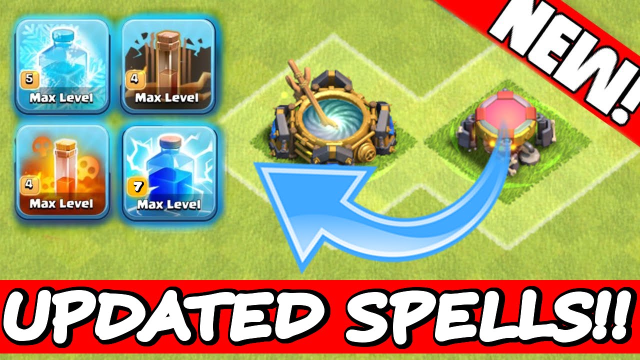 UPDATED SPELLS ATTACK! Clash Of Clans Reworked Spells Attack Live