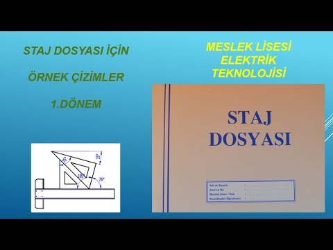 Elektrik staj dosyası çizimleri