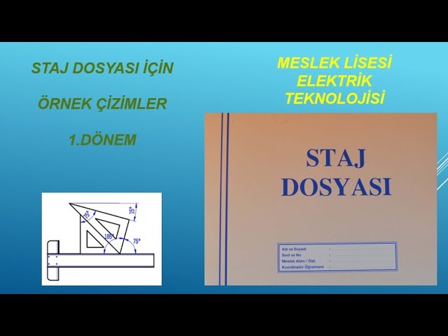 Staj Dosyasi Cizimleri Elektrik Teknolojisi Youtube