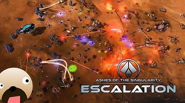 PHC VS SUBSTRATE MASSIVE SCALE RTS - Ashes of the Singularity Escalation Gameplay