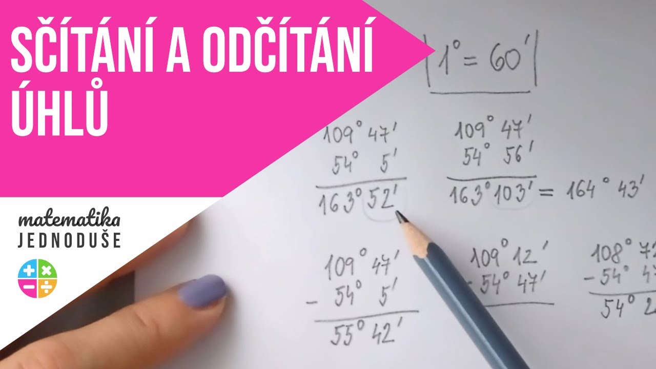 Sčítání a odčítání úhlů