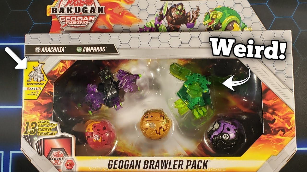 Bakugan Darkus Arachnia/Ventus Amphrog Brawler Pack Opening!! (Geogan ...