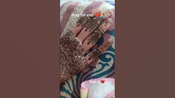 Part-2 ❤️✨ || #mehandi #design #fullhandmehndi #heenadesign #viral #video #shorts #status