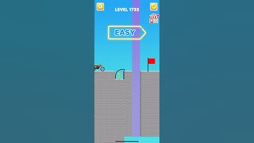 Draw bridge puzzle game level 1733  #gaming #drawing #Shorts