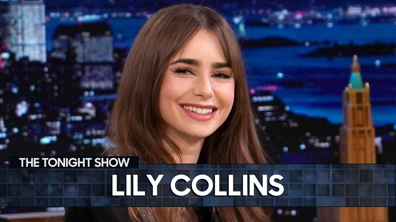 ⁣Lily Collins Planned Her Wedding While Shooting Windfall | The Tonight Show Starring Jimmy Fallon